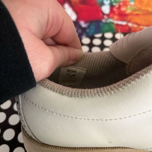 Vintage Footjoy Softjoys White Leather Wingtip Kiltie Golf Shoes Size 7.5 Medium - Picture 7 of 7